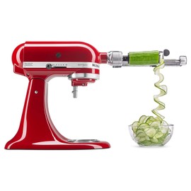 KitchenAid DRTVICE6 Combo Package Spiralizer KSM1APC Flex Edge Beater KFE5T Stand Mixer Attachment Recipe Book