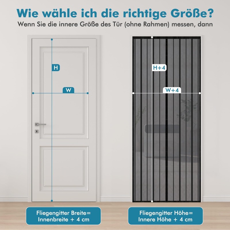 Sekey Magnet Fly Screen Door Curtain for Wood, Iron, Aluminium