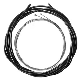 FONGKNOX 18PCS Bicycle Brake Cable Set, Bicycle Brake Cable Inner Cable Set with 2 V Brake Manifolds (90 Degrees), Mounting End Caps, Suitable for Mountain Bikes, Road Bikes