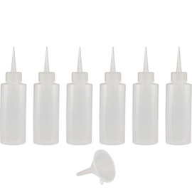 Set of 18 Artist Paint Bottles for Detailing, Acrylic Pours, Fluid Media, Misting, Watercolors, Craft and Hobby Set - 3 Different Types of Nozzles