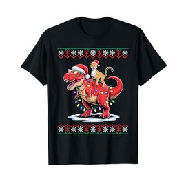 Christmas Cheetah T-Rex Dinosaur Tyrannosaurus Rex T-Shirt