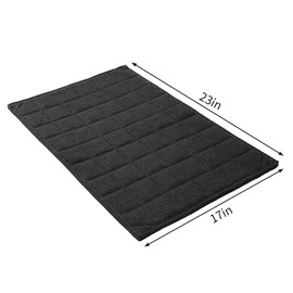 HOMBYS Chew Proof Dog Crate Bed Mat, 17"x23" Indestructible Kennel Pad for Aggressive Chewers, Plaid Durable Puppy Crate Mats for Small Dogs Cages