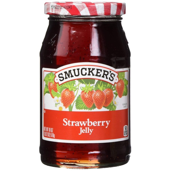 Smucker's Seedless Jelly, Strawberry, 18 Ounce (Pack of 12)