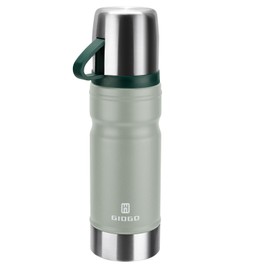 Thermo Flask with Cup 680ml/23oz Vacuum Insulated Flask for Hot and Cold Drinks, Coffee Thermo Stainless Steel Flask Bottle for Adult, Gym, Outdoor(Light Gray,Single)