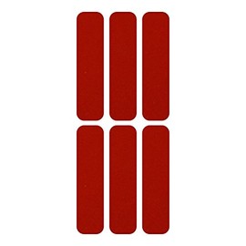 LiteMark Reflective Red 2 Inch Safety Strips for Helmets, Bicycles, Strollers, Wheelchairs and More - Pack of 18