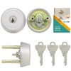 GOAL Key TTX Replacement Pin Cylinder Lock GCY-88 Silver with