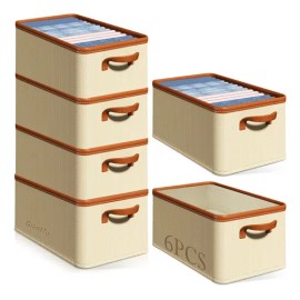 Caja Organizadora Plegable, Cestas De Almacenamiento 6pcs