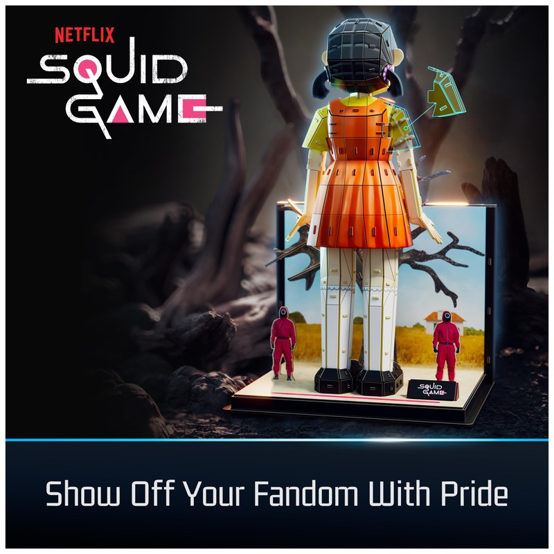4D Build, Squid Game Young HEE Doll 3D Model Kit,