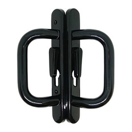 Schlegel Inline Patio Door D Handle 43mm PZ 133mm Screw Fix Black
