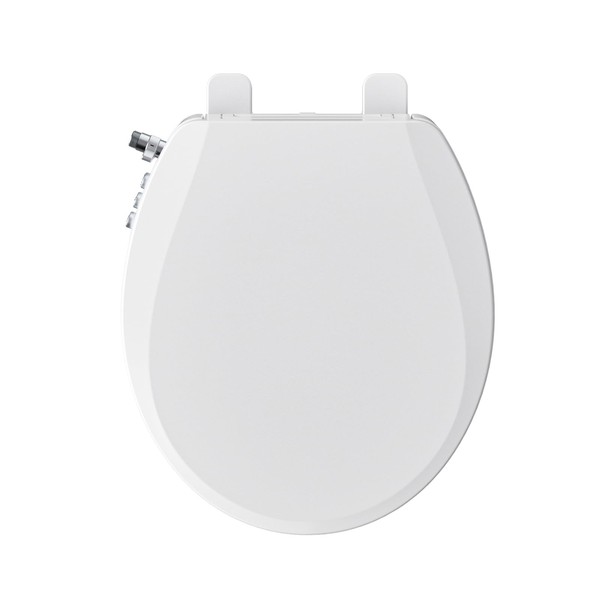 Clirass Bidet Toilet Seat, Soft Close Round Toilet Seat, Button