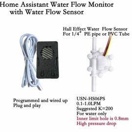 Flowtek iSentrol 플라스틱 물 유량 센서 홈 어시스턴트 와이파이 키트 다중 크기 측정 Flowtek iSentrol 터빈 [10 DN32] Plastic Water Flow Sensor Home Assistant Wi-Fi Kit Multi-Size Measurement Flowtek iSentrol Turbine [10 DN32]