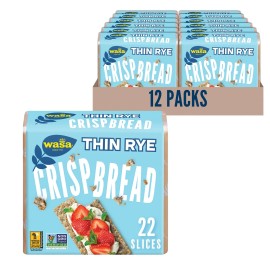 Wasa Crispbread Flax Poppy Seed Rye 8.6 oz (Pack of 12)