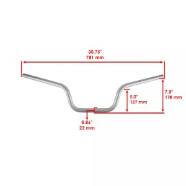 Caltric 7/8" Handlebar For Suzuki Quadsport Z400 LTZ400 LT-Z400 2003 - 2008