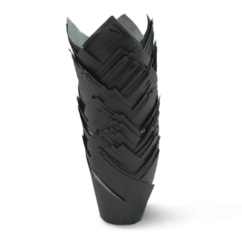 Black Medium Size Tulip Baking Cups Cupcake Liners Muffin Liners