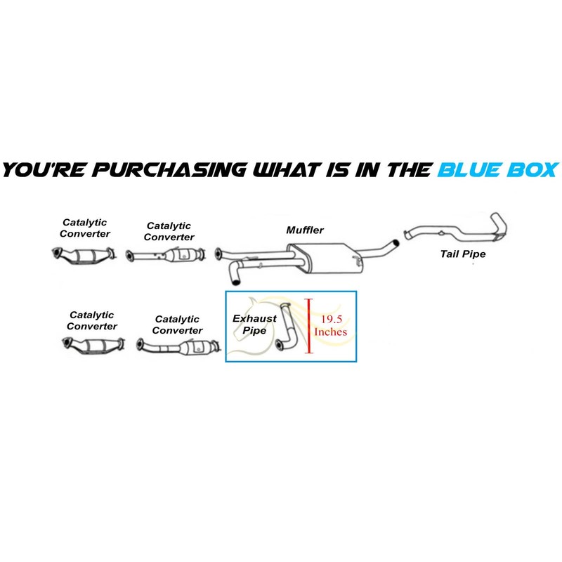 Exhaust Pipe Compatible for 2012-2017 Nissan NV3500 4.0L | Stainless