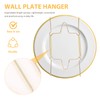 Healeved Invisible Plate Hanger Wall Plate Hanger: 4pcs Stainless Steel