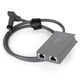 Ethernet Adapter for Starlink Standard Actuated Gen 2, 2 Ports Starlink GEN 2/V2 RJ45 Dish Female to Router Male Adapter for Starlink Dish Satellite Internet V2 for Wired External Network