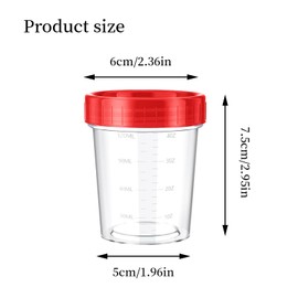 volumoon Pack of 12 Plastic Graduated Measuring Cups, Mixing Cups, Paint Mixing Cups Made of Plastic, Quantity Scale Shot Glasses, Plastic Cups, Food Storage Containers, Clear Containers, Storage Jars