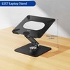 BESIGN LSX7 Laptop Stand with 360 Rotating Base, Ergonomic Adjustable