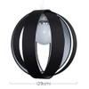MiniSun Modern Black Fabric Cocoon Globe Style Ceiling Pendant Light