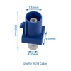 POBADY 10PCS Fakra C Male Crimp Connectors Fakra C Male