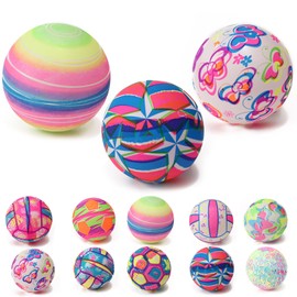 JNGTKL Beach Ball 23cm, 3 Pcs Inflatable Ball, Beach Balls Inflatable, Carnival Blow Up Beach Ball, Inflatable Pool Toys, Outdoor Pool Balls For Beach Games Photo Props (Random Color)