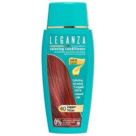 Leganza Hair Coloring Conditioner Natural Balm Color Copper Titian NÂº 40 | Enriched with 7 Natural Oils | Ammonia, PPD and Paraben Free | 150 ml
