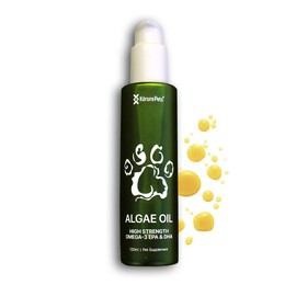 Kōrure Pets Omega-3 Algae Oil for Cats – Fish-Free, Sustainable Omega Supplement for Skin, Coat, Joint & Immune Health – Natural Omega Cat Oil (120ml Cat)