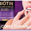 Biotin Collagen Complex , Contiene Biotina Acido Hialuronico, Keratin ,Collagen