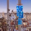 ART-CRAFT Capiz Shell Chain Garland Blue as Hanging Decoration for