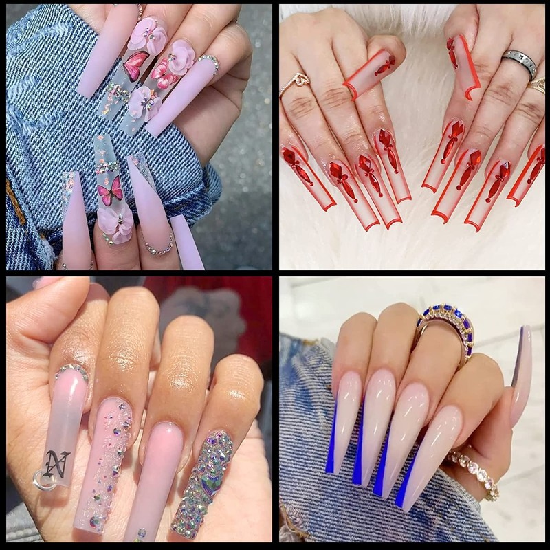Individual Size 3 5 6 7 Full Cover Square Nail