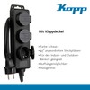 Kopp 3-Way Wet Room Socket Strip with Lid 1.4 m