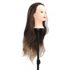 Blonde Gray Gradient Wig Hair Mannequin Head Hairdressing Styling Training