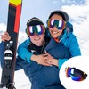 Gukasxi Ski Goggles Motorcycle Goggles Anti Fog UV Protective Goggles