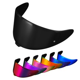 PSLER Helmet Visor for Shoei NXR2 Z8 Tinted Visor for RF-1400 CWR-F2 CWR-F2R X-Fifteen X15 X-SPR Pro Motorbike UV Protection Face Shield Replacement Accessories(Dark Black)