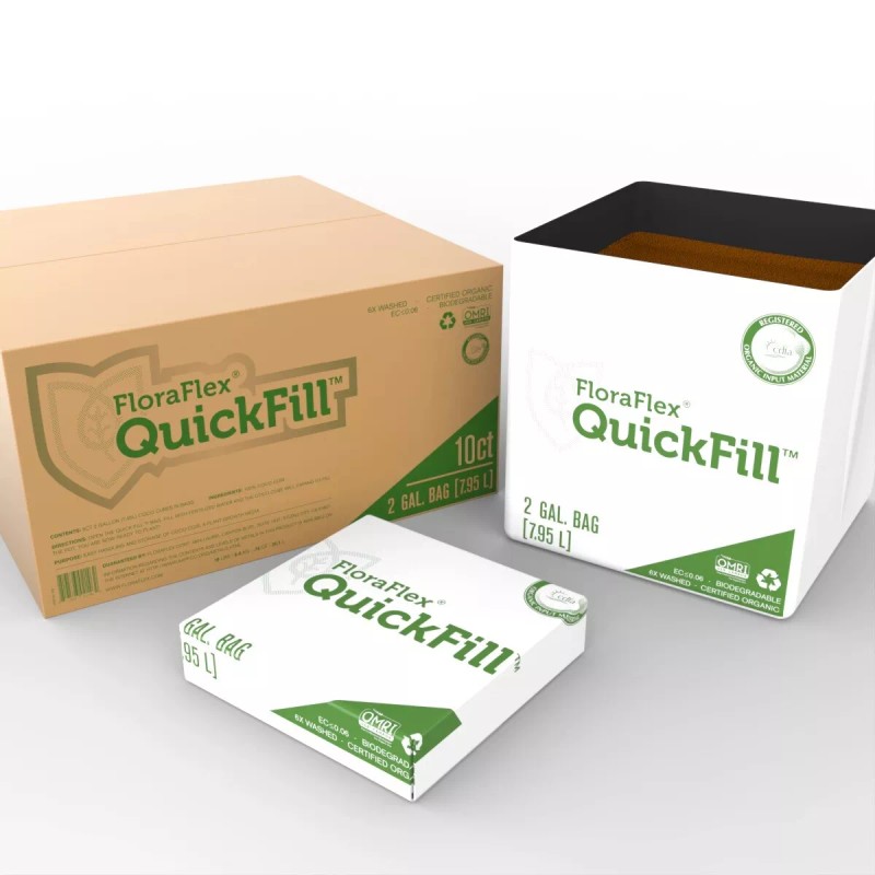 FloraFlex QuickFill, Hydroponics Growing Media, 2 GAL – 10ct CASE