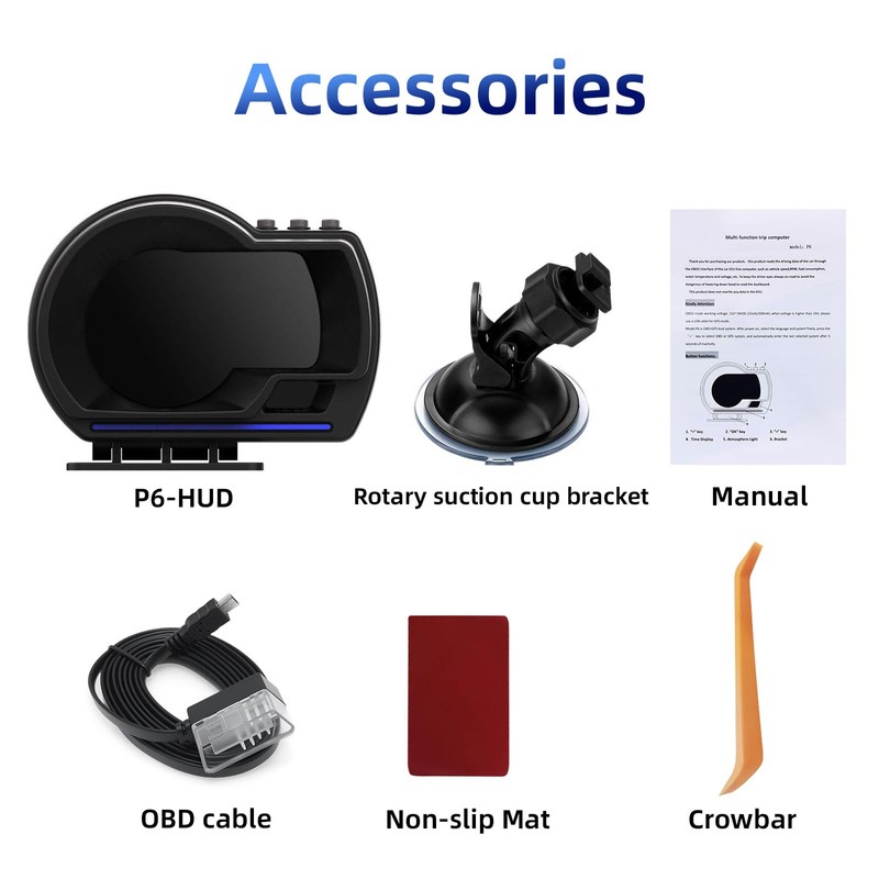 OBD2+GPS Dual Mode Smart Gauge, OBD2 GPS Head-Up Display (HUD)