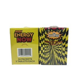 Energy Now High Energy Now 3 Tablets 24 Packet Display Box 2 Boxes 48 Packs Total