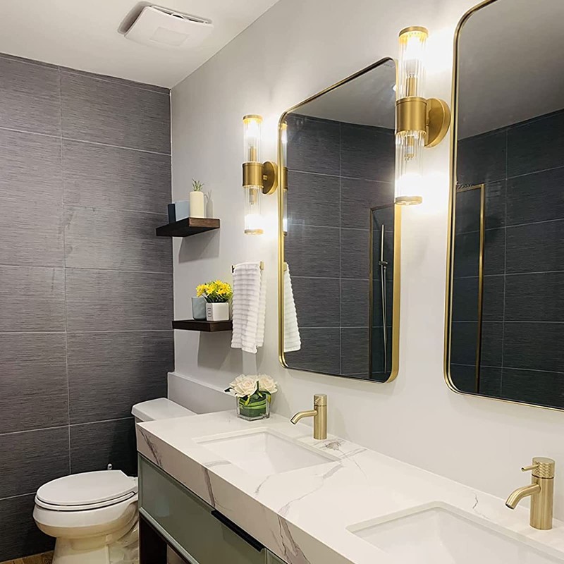 Linour Bathroom Light Fixtures - Gold Wall Sconce Wall Lighting
