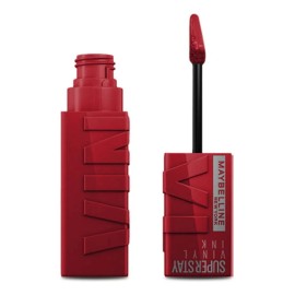 Maybelline Labial líquido brillante Superstay Vinyl Ink Tono Lippy, 4.2ml - Dura hasta por 16H, brillo instantáneo sin grumos, sin transferencias