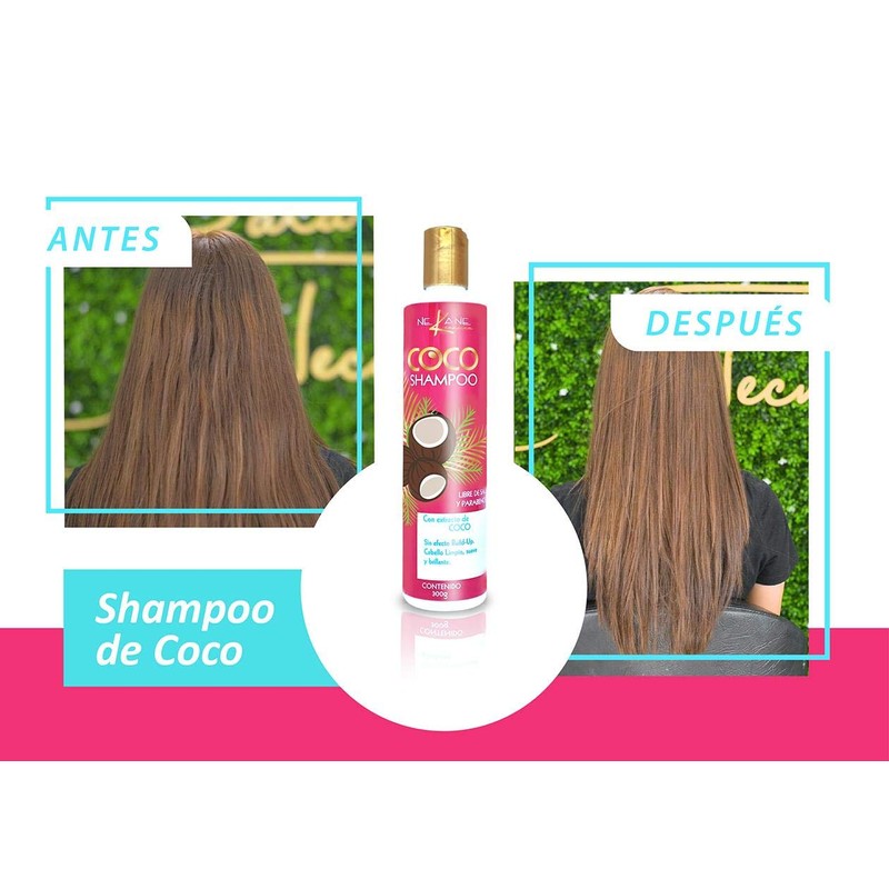 Shampoo de coco – Nekane capilar- 300g – nutrición intensa.