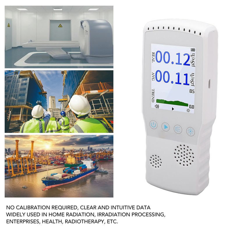 Handheld Nuclear Radiation Detector LCD Realtime Monitoring USB Charging Ionizing