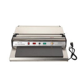 TABODD Hand Wrapping Machine Film Wrapper, 18in/450mm Width Stretch Film Wrap Dispenser Cling Film Food Packaging Machine for Fruits Vegetables Meats Seafood in Shops Markets Home & Kitchen