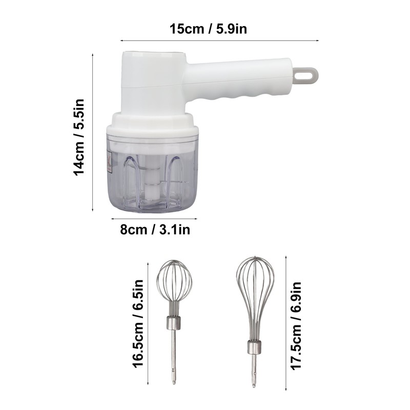 Cordless Portable Electric Garlic Chopper Electric Hand Mixer Multifunctional Meat