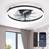 20" Low Profile Ceiling Fans with Lights, APP & Remote,