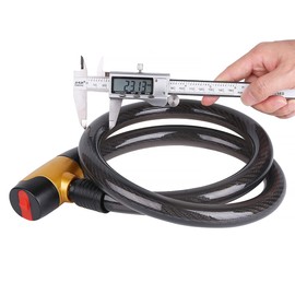 Heavy-Duty Cable Lock, Anti-Theft Outdoor Waterproof Locks for Bike, Motorcycle, Warehouse,Fence Shed, Gate