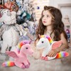 Heionia Unicorn Cuddly Toy Plush Rainbow Unicorn Plush Toy Unicorn