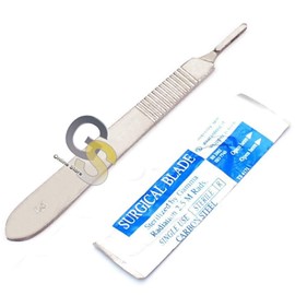 G.S Scalpel Knife Handle #3 with 30 STERILE Blades #10#11#15