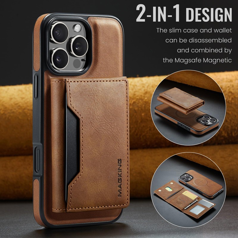 XYAJUANG Compatible with Iphone16 Pro Max，The 2 in 1 Detachable