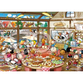 Epoch Inc. 500 Piece Jigsaw Puzzle Peanuts Beagle Bakery (15.0 x 20.9 inches (38 x 53 cm) 06-709s 06-709s with glue and spatula with tickets